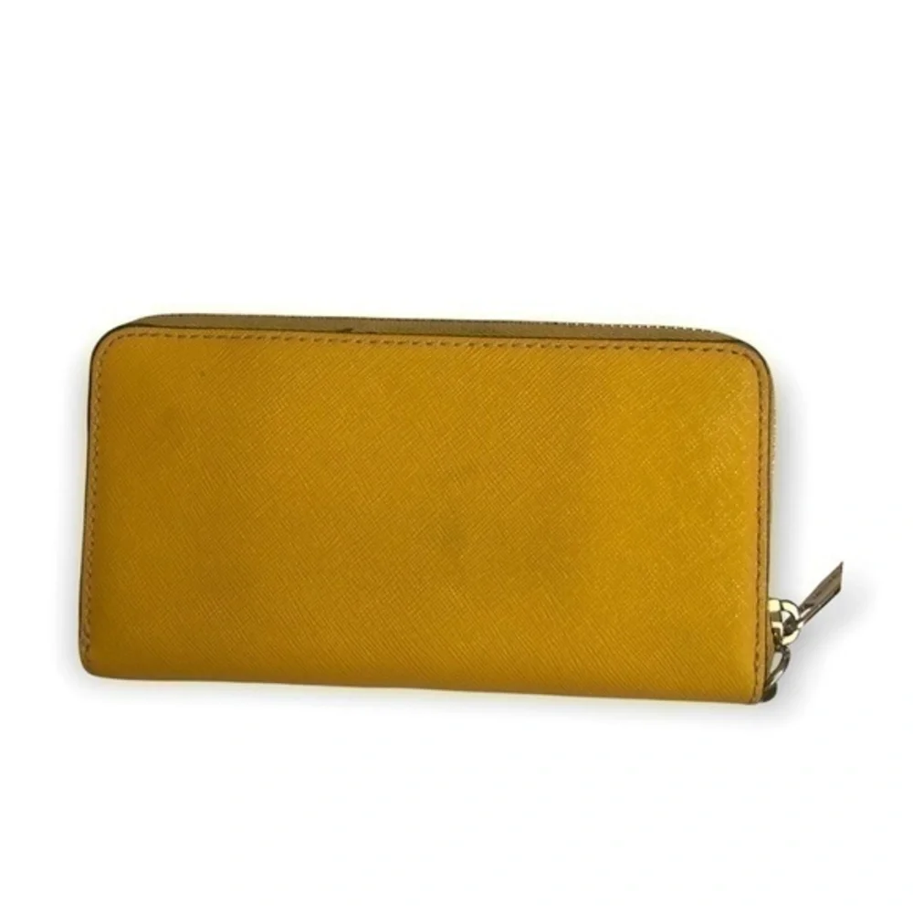 Michael kors yellow saffiano wallet